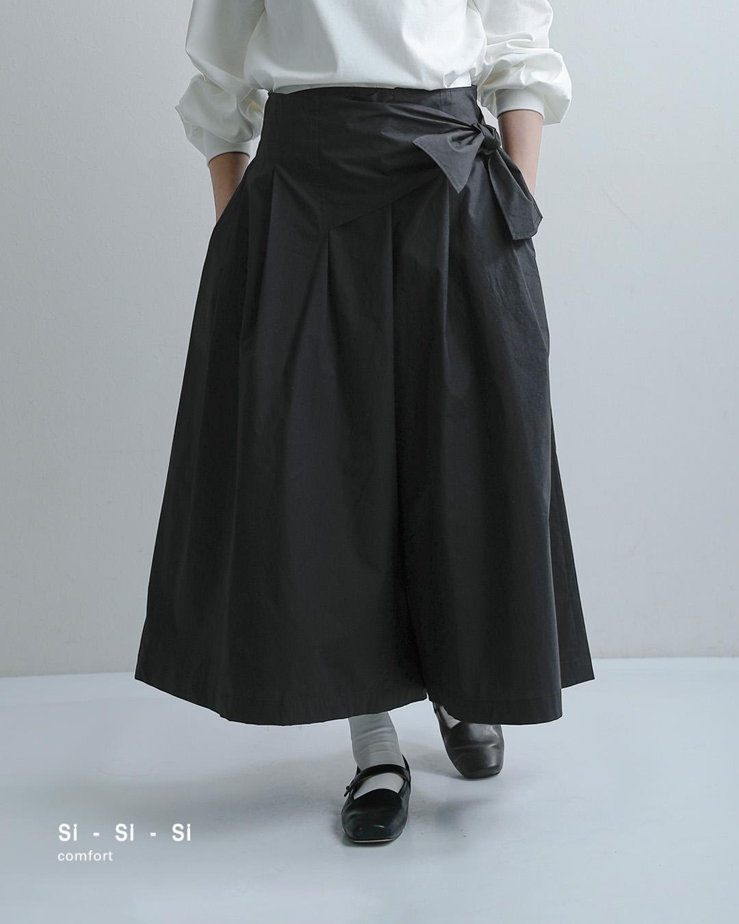 Si-Si-Siコットンタイプライター ラップ キュロット スカート WRAPPED CULOTTES 2026-ss114c
