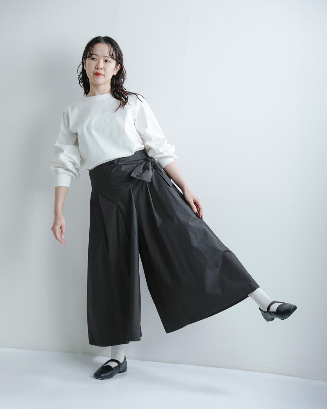 Si-Si-Siコットンタイプライター ラップ キュロット スカート WRAPPED CULOTTES 2026-ss114c