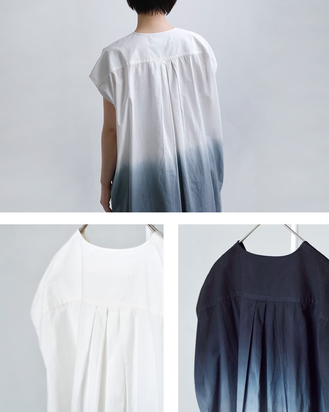 Si-Si-Siコットン グラデーション フリル ワンピース GRADIENT DYE FRILL DRESS 2026-ss312
