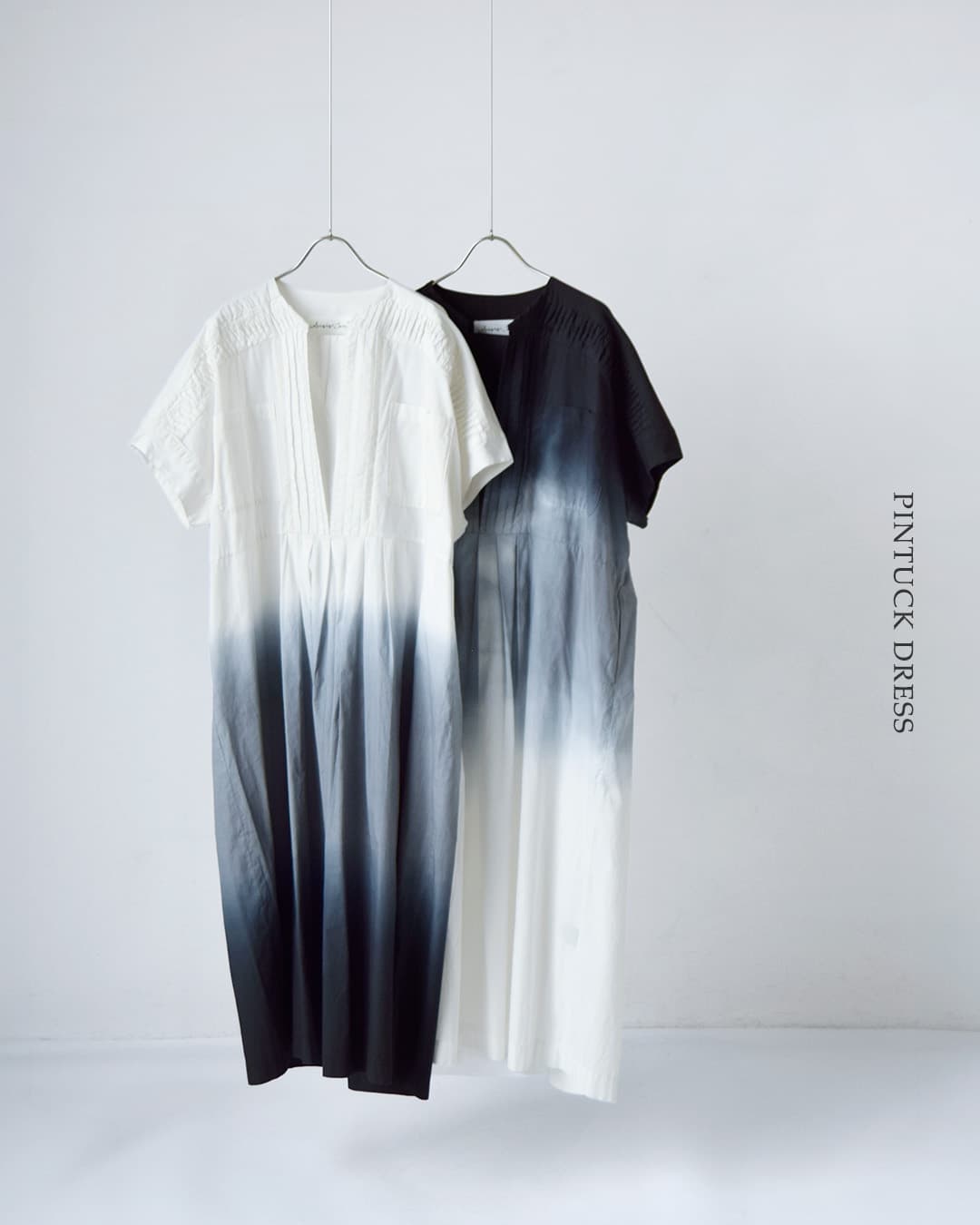 Si-Si-Si�R�b�g�� �O���f�[�V���� �s���^�b�N �����s�[�X GRADIENT DYE PINTUCK DRESS 2026-ss313