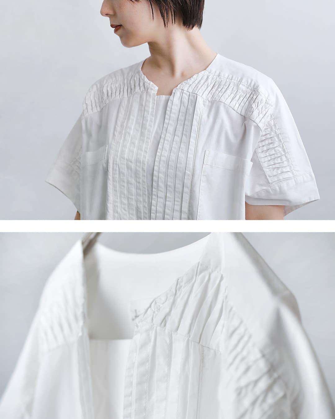 Si-Si-Si�R�b�g�� �O���f�[�V���� �s���^�b�N �����s�[�X GRADIENT DYE PINTUCK DRESS 2026-ss313