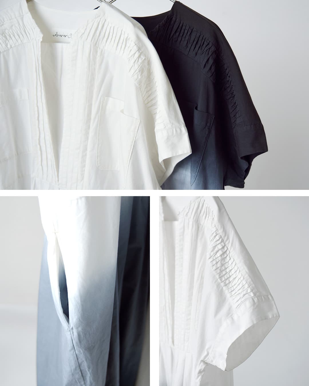 Si-Si-Si�R�b�g�� �O���f�[�V���� �s���^�b�N �����s�[�X GRADIENT DYE PINTUCK DRESS 2026-ss313