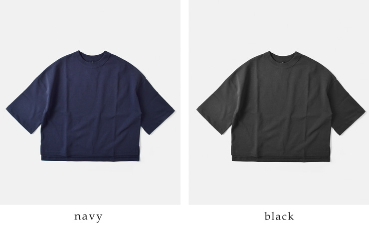 TRAVAIL MANUEL(トラバイユマニュアル)コットン度詰天竺ワイドスリーブプルオーバー2034