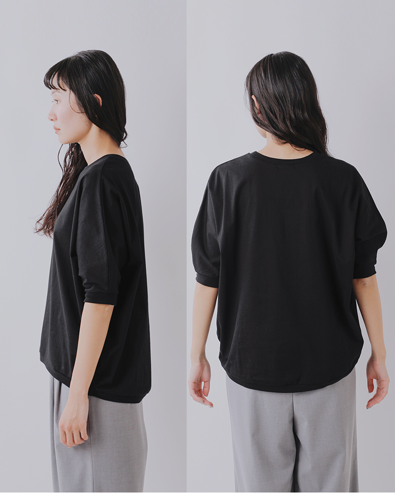 TRAVAIL MANUEL(トラバイユマニュアル)aranciato別注 コットン エコ天竺 ドルマン プルオーバー 2035