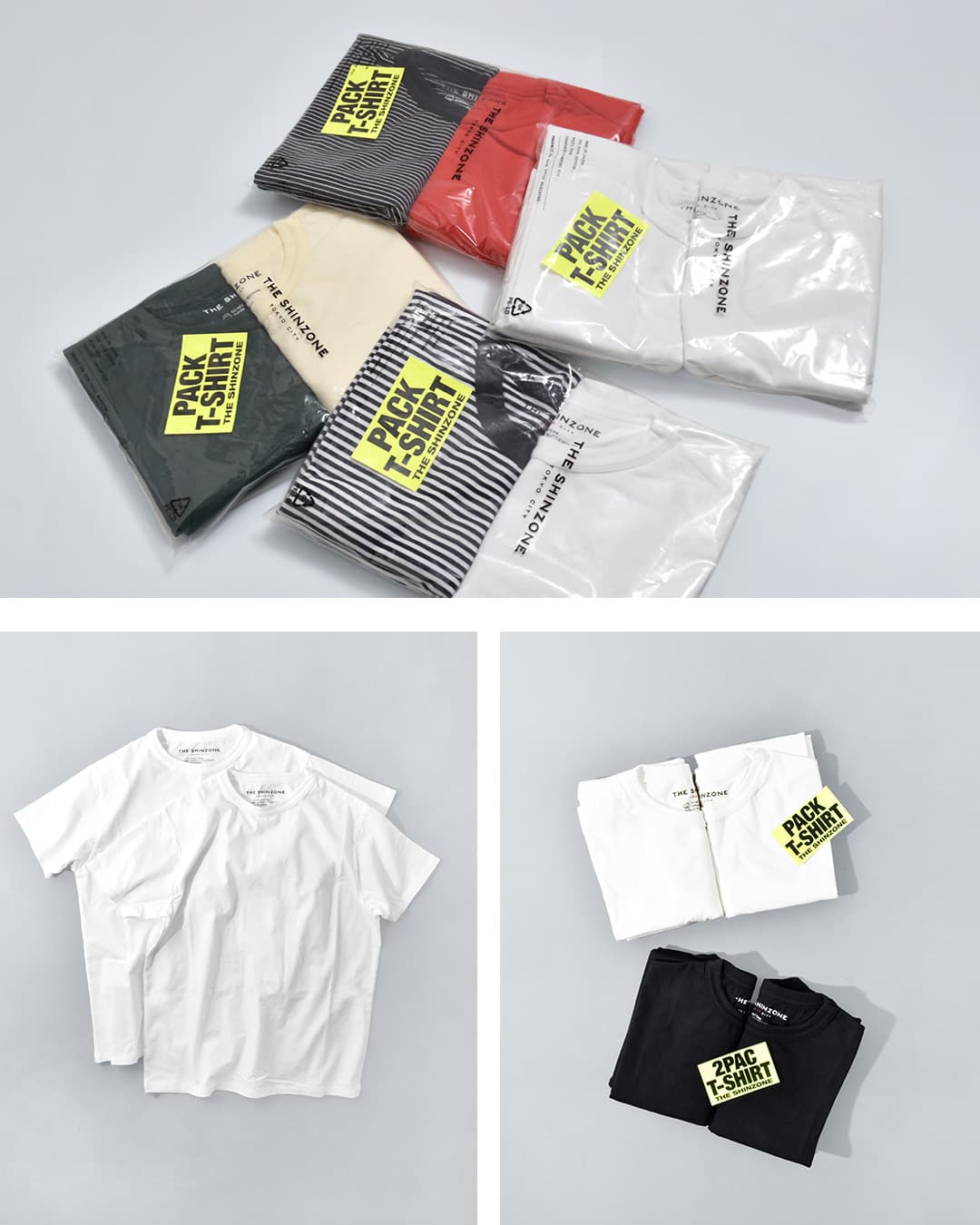 Shinzoneコットン パック Tシャツ PACK TEE 20smscu66