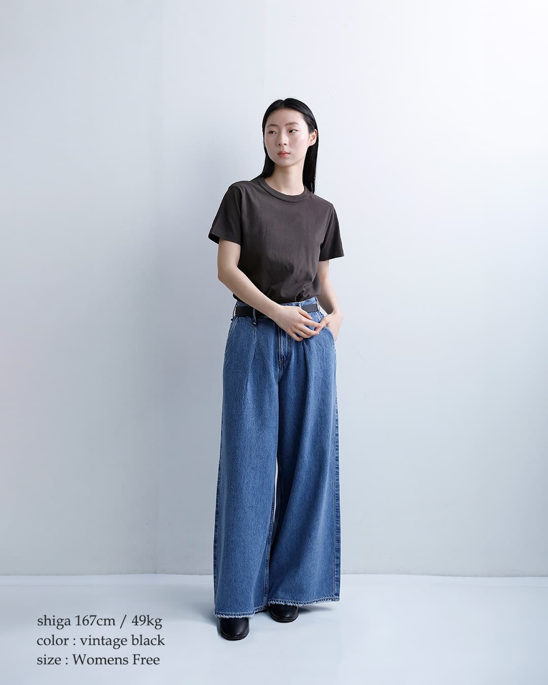 Healthknitコットン トンプキンスジャージー クルーネック 半袖 Tシャツ 214