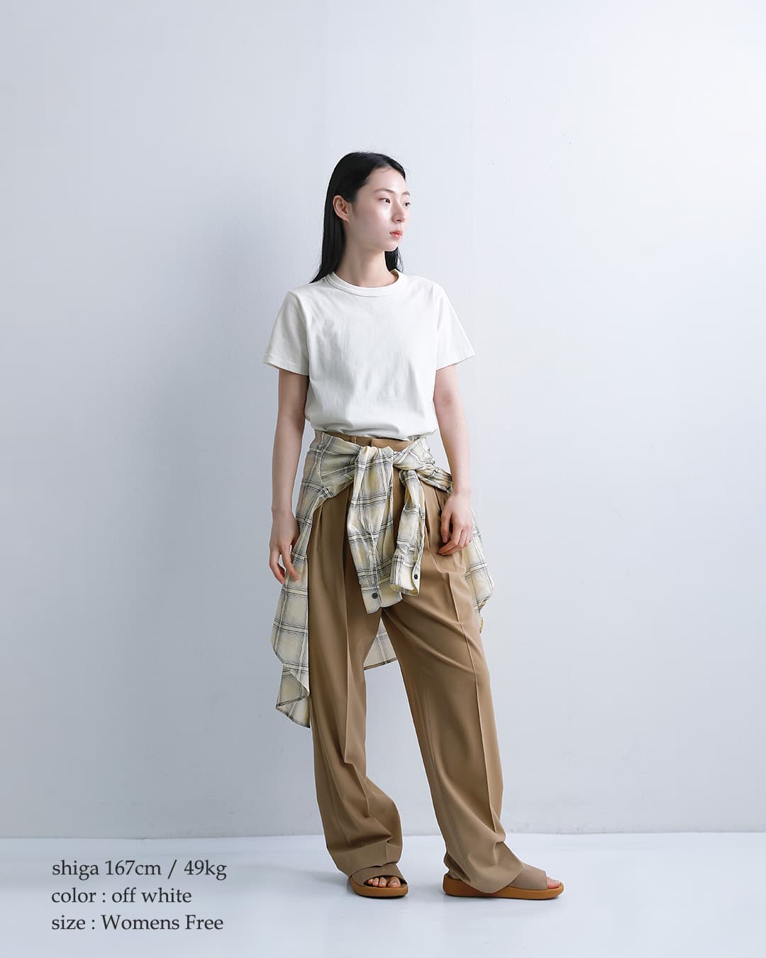 Healthknitコットン トンプキンスジャージー クルーネック 半袖 Tシャツ 214