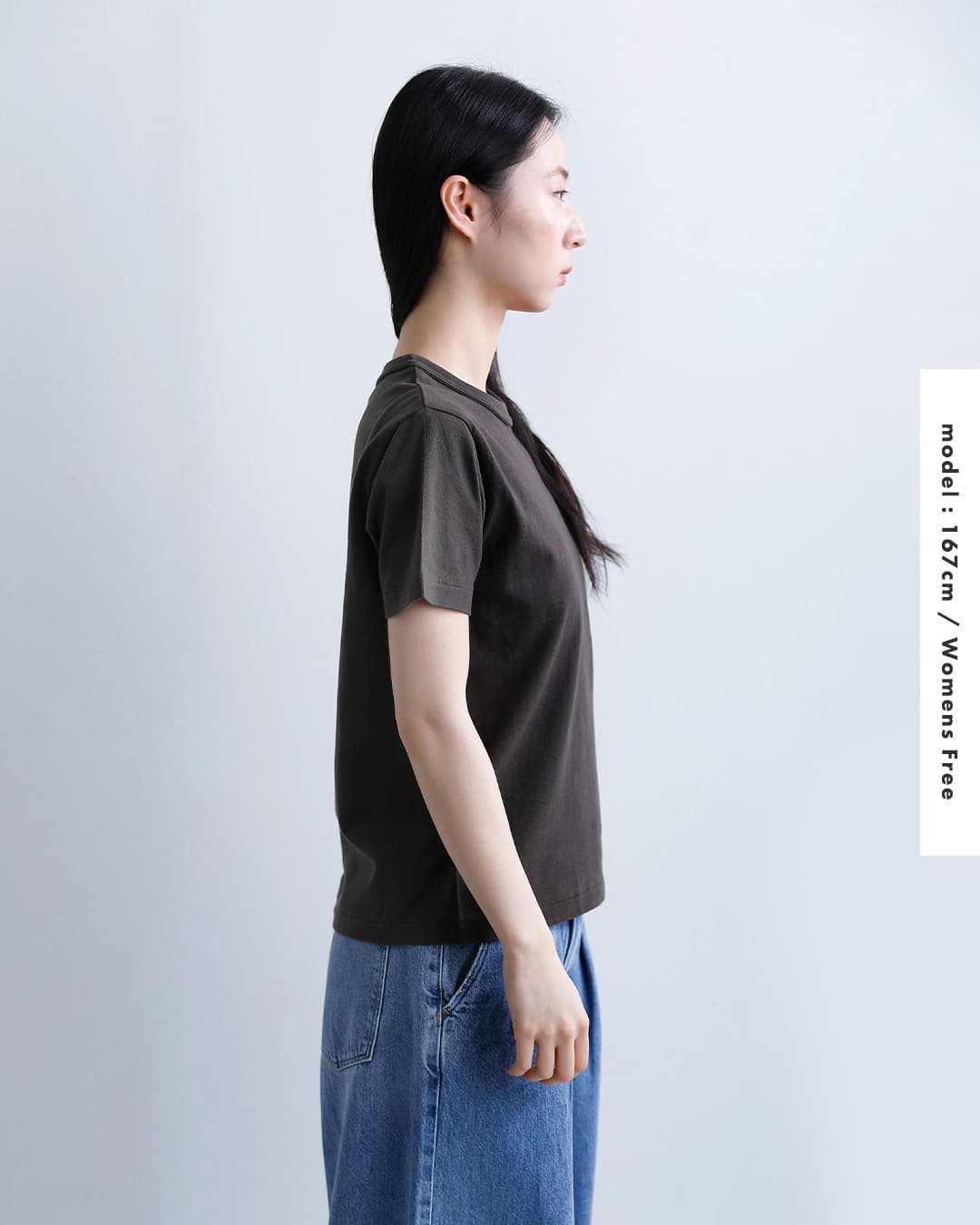 Healthknitコットン トンプキンスジャージー クルーネック 半袖 Tシャツ 214