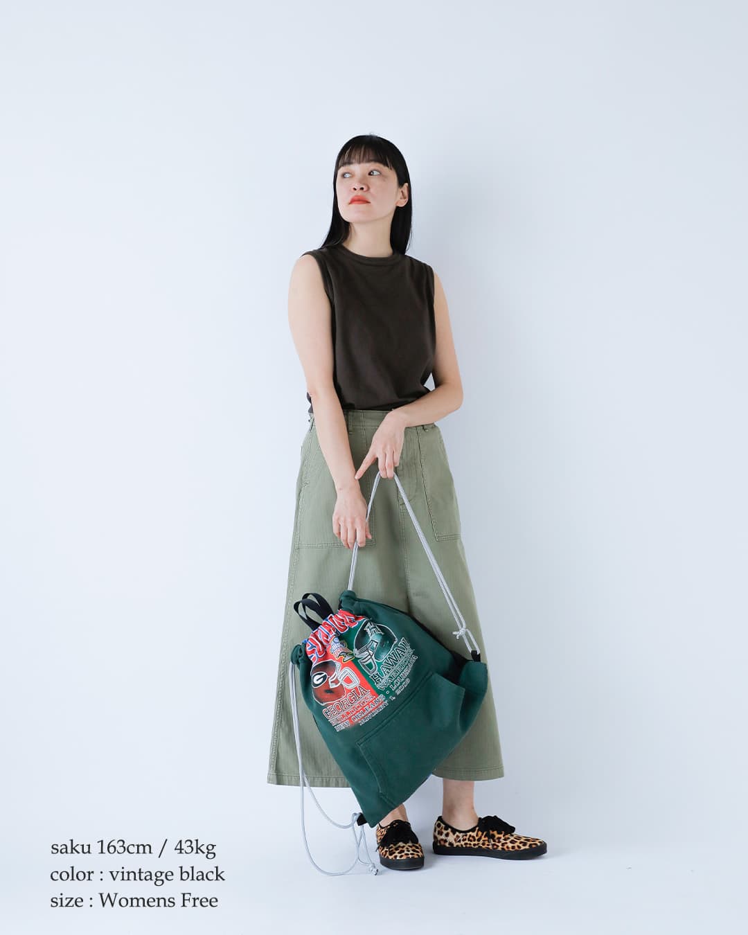 Healthknitコットン トンプキンスジャージー スリーブレス プルオーバー 216