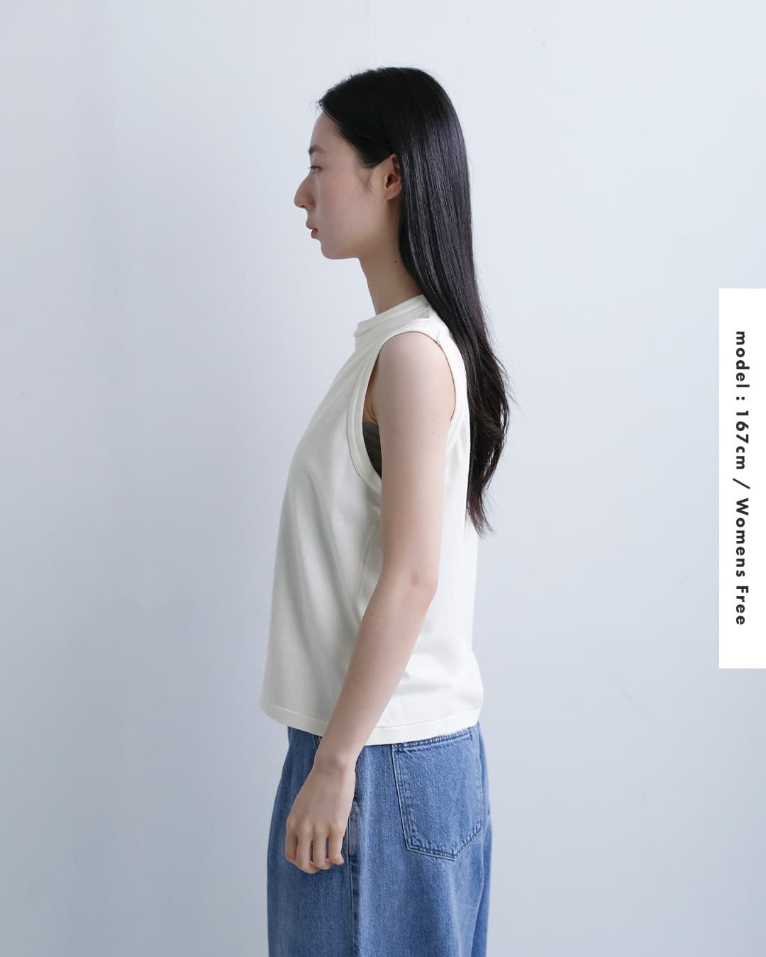 Healthknitコットン トンプキンスジャージー スリーブレス プルオーバー 216