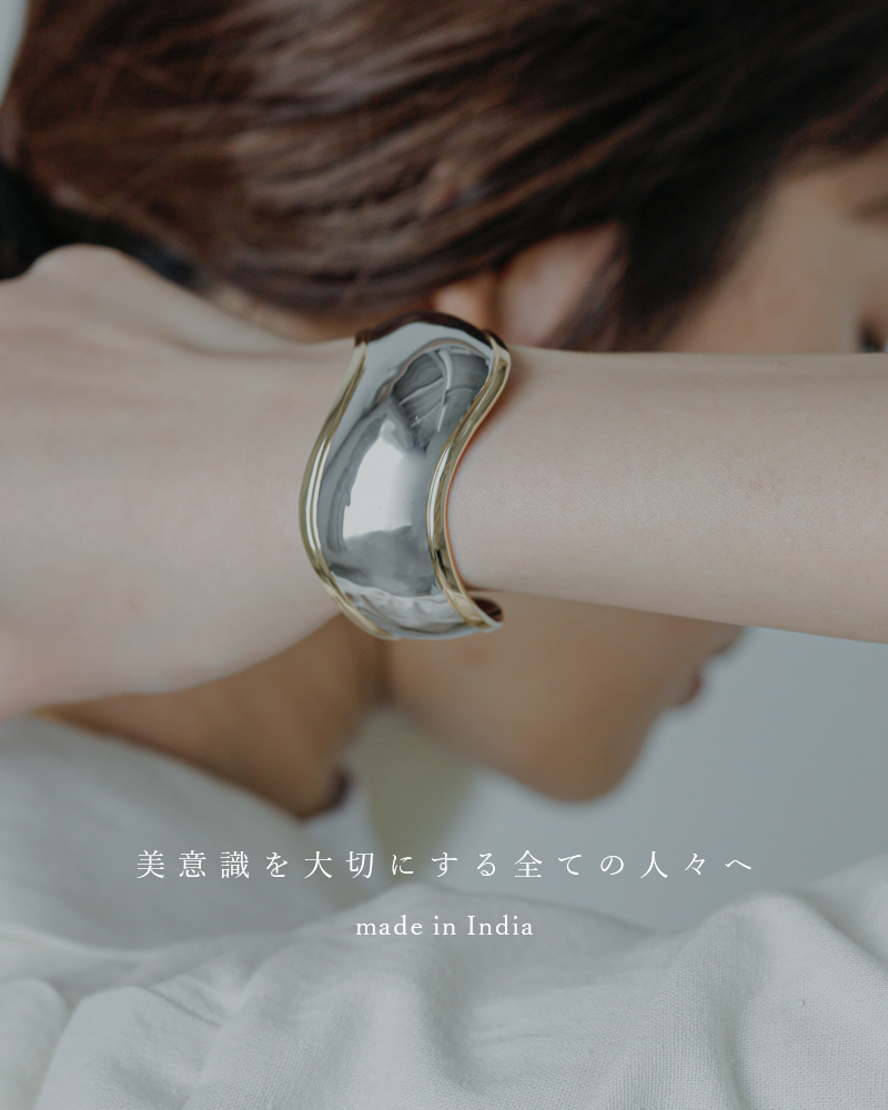 JAMIRAY(ジャミレイ)ウェービーシルバーバングル“WAVYSILVERBANGLE”224-270113