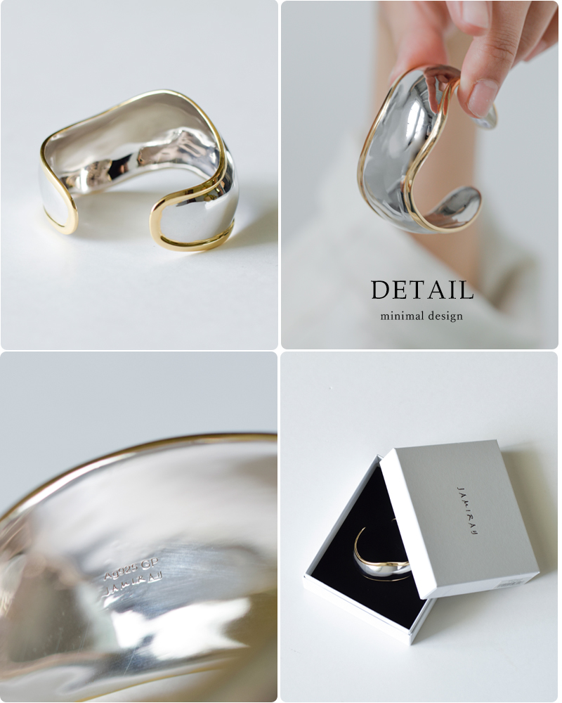 JAMIRAY(ジャミレイ)ウェービーシルバーバングル“WAVYSILVERBANGLE”224-270113