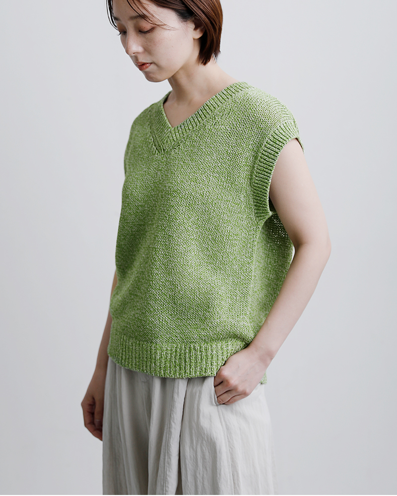 EMMACULATE(エマキュレイト)コットン2wayVネックベスト2261k-32426