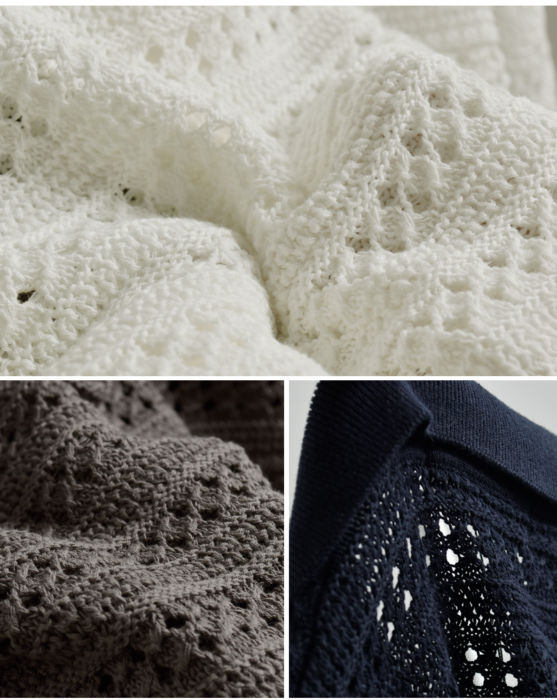 EMMACULATE(エマキュレイト)レースパフスリーブ襟付きニットプルオーバー2261k-52430