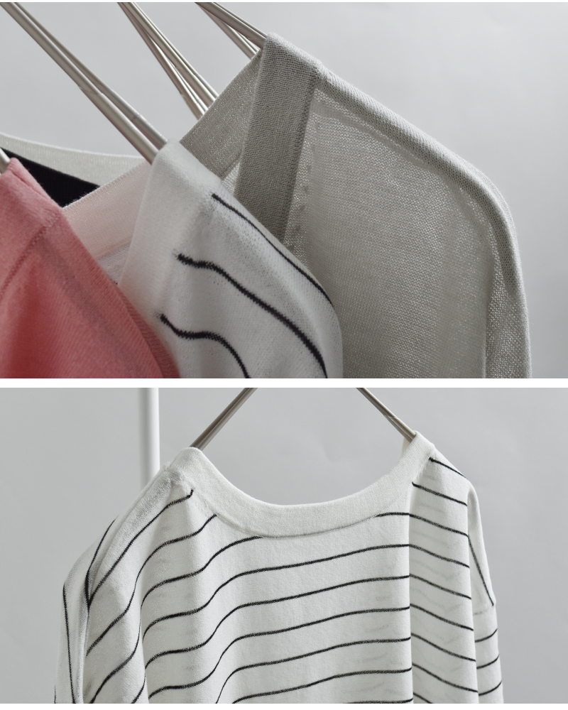 EMMACULATE(エマキュレイト)コットンシアー2wayVネックカーディガン2261k-56433