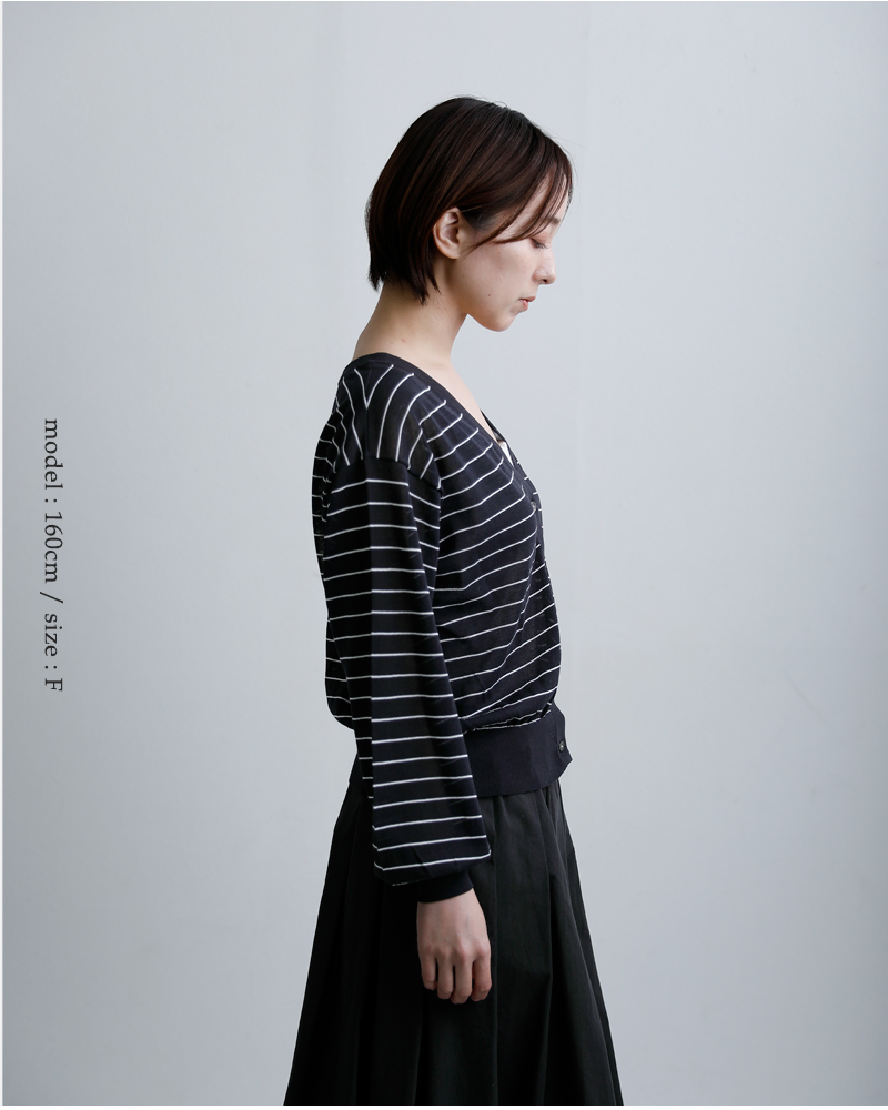 EMMACULATE(エマキュレイト)コットンシアー2wayVネックカーディガン2261k-56433