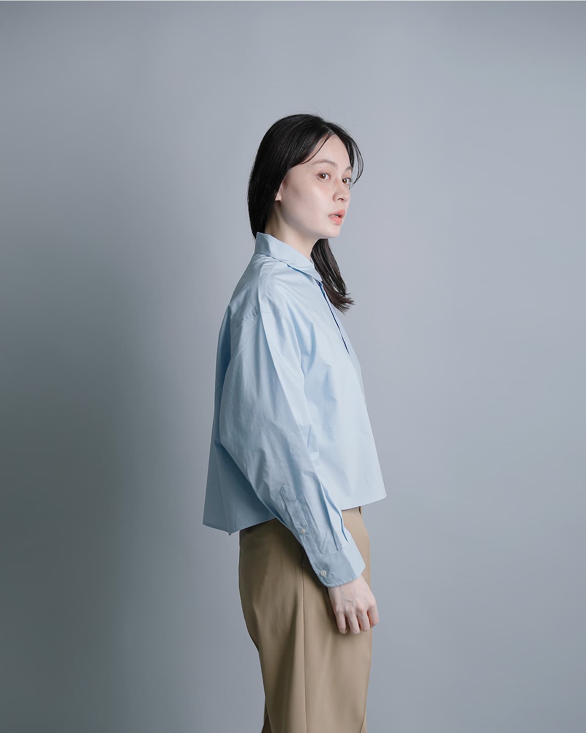 A.P.C.コットンポプリン 長袖シャツ CHEMISE CARRIE 23263-1-76171