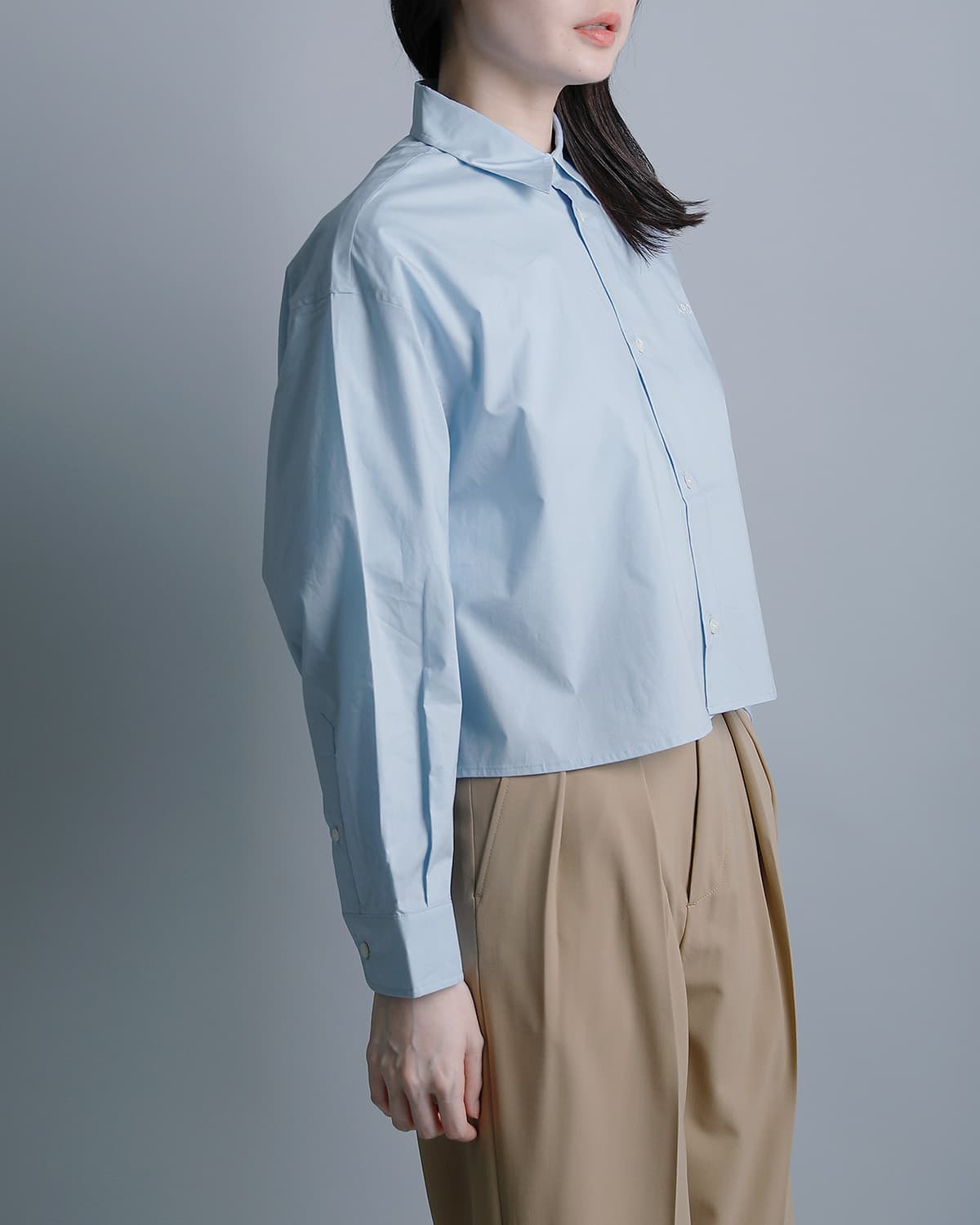 A.P.C.コットンポプリン 長袖シャツ CHEMISE CARRIE 23263-1-76171