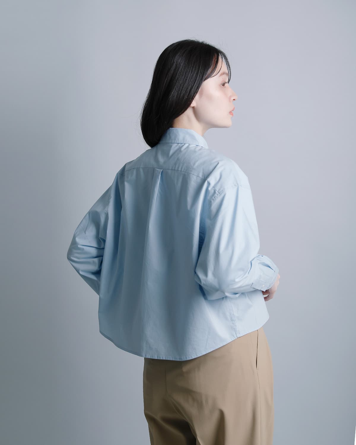 A.P.C.コットンポプリン 長袖シャツ CHEMISE CARRIE 23263-1-76171
