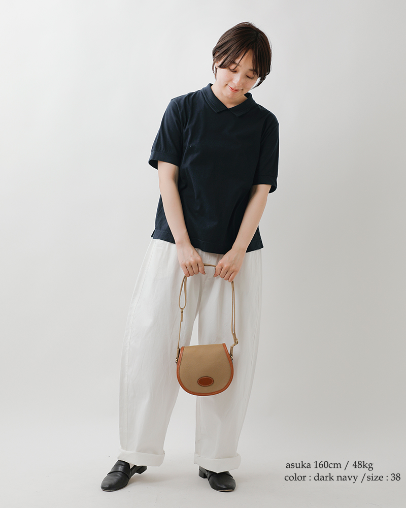 fabrique en planete terre(ファブリケ アン プラネテール)コットンショートスリーブポロTシャツ241-001