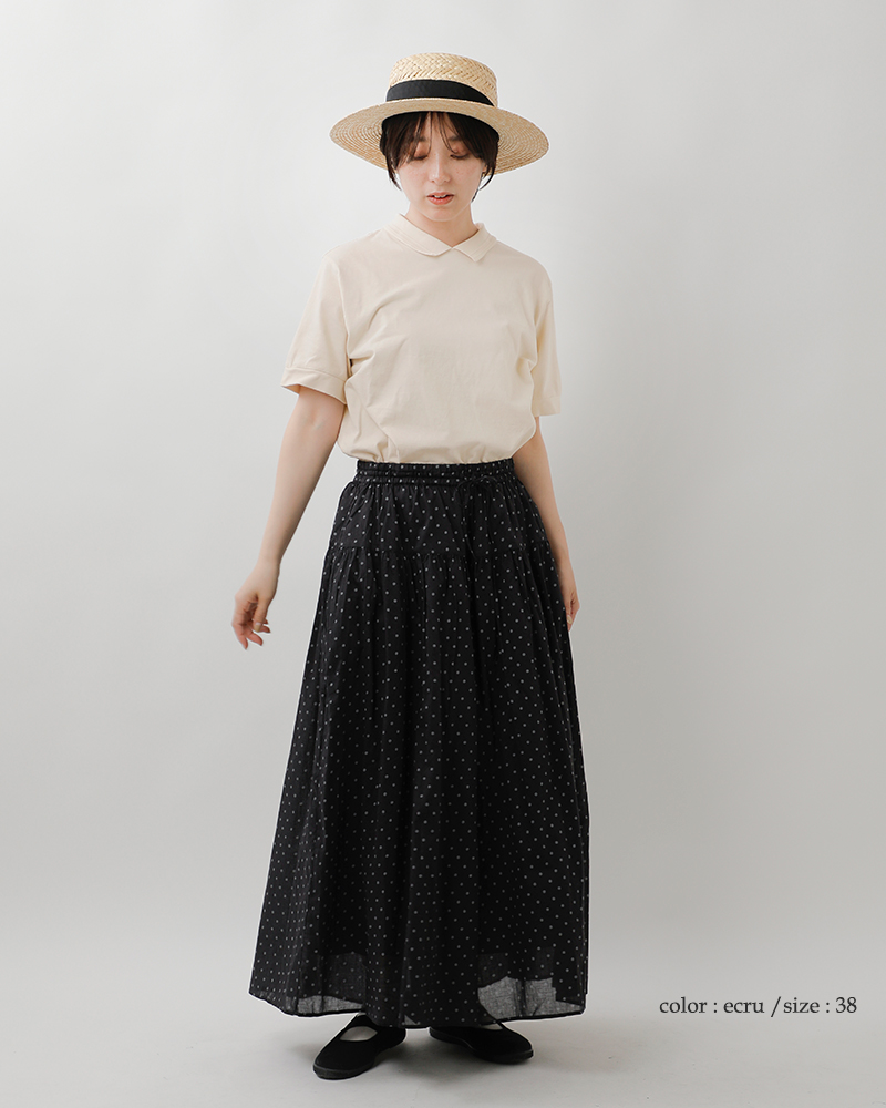 fabrique en planete terre(ファブリケ アン プラネテール)コットンショートスリーブポロTシャツ241-001