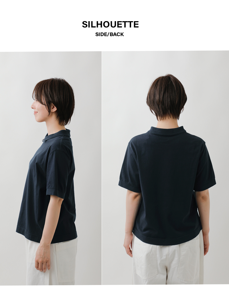 fabrique en planete terre(ファブリケ アン プラネテール)コットンショートスリーブポロTシャツ241-001