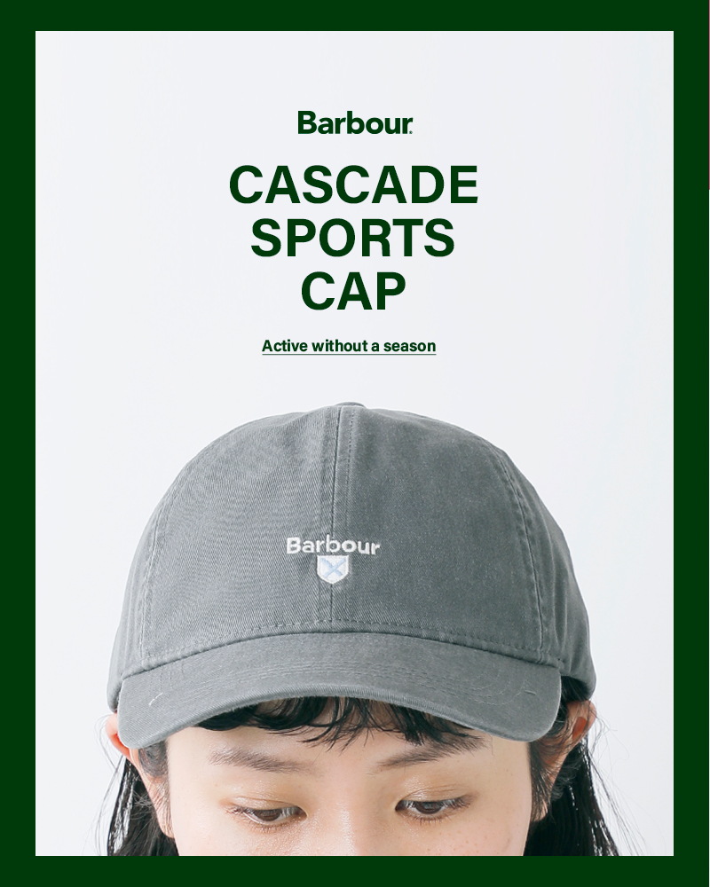 Barbourコットン6パネルカスケードスポーツキャップ“CascadeSportsCap”241mha0274