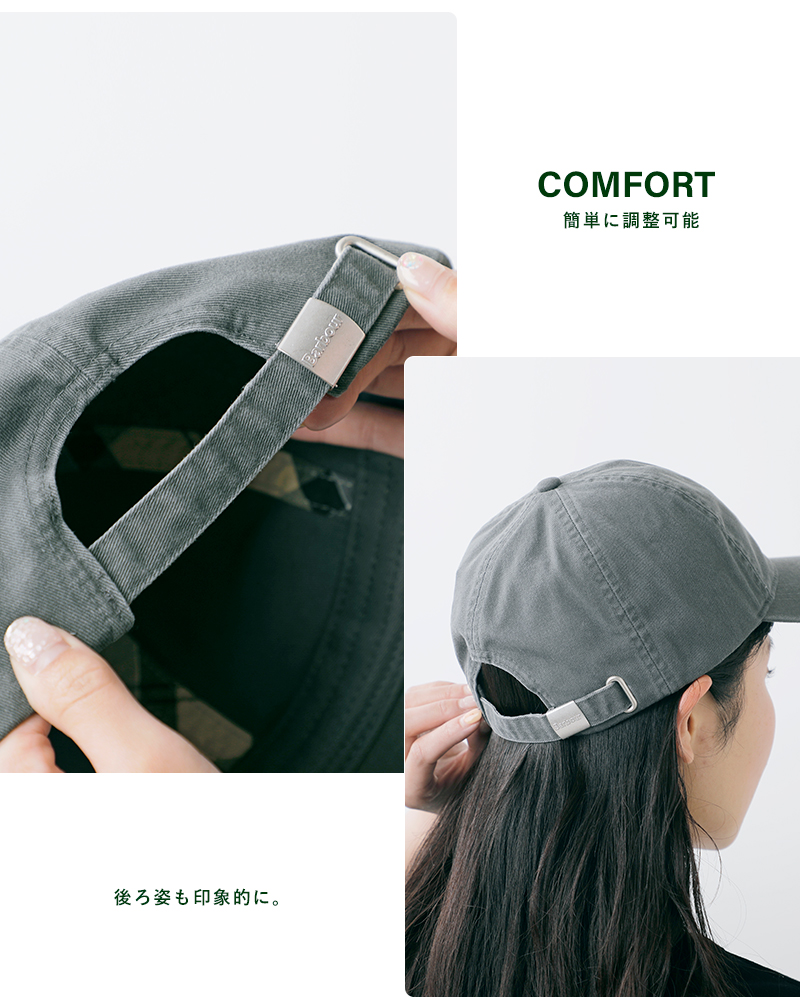 Barbourコットン6パネルカスケードスポーツキャップ“CascadeSportsCap”241mha0274