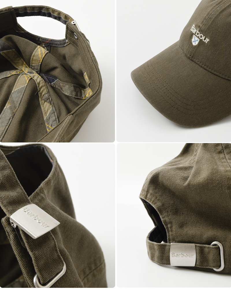 Barbourコットン6パネルカスケードスポーツキャップ“CascadeSportsCap”241mha0274