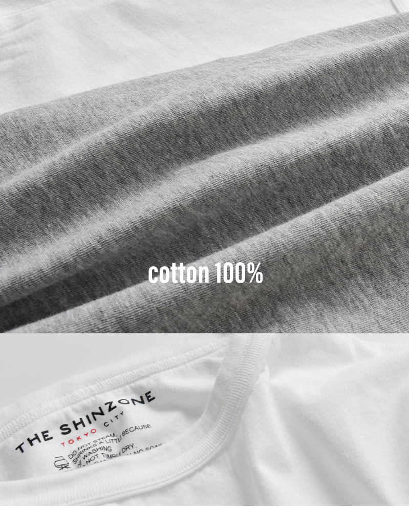 Shinzone(シンゾーン)コットンパックロングスリーブTシャツPACKLONGSLEEVETEE24amscu04