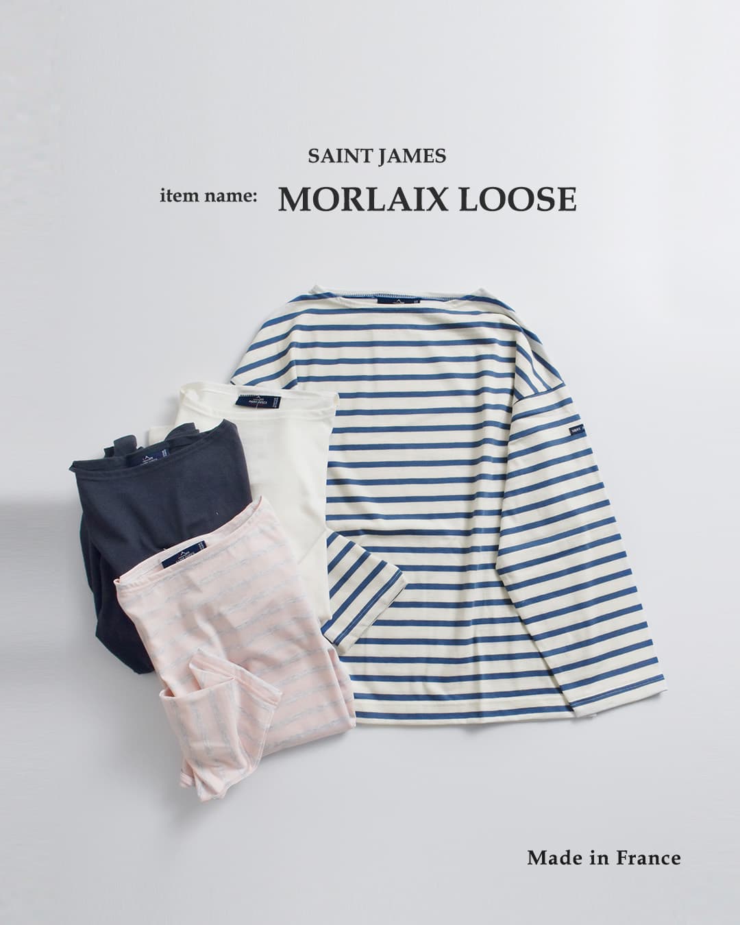 SAINT JAMES���[�����[�Y ���� ���� �{�[�_�[ T�V���c MORLAIX LOOSE 24jc-morl-loose