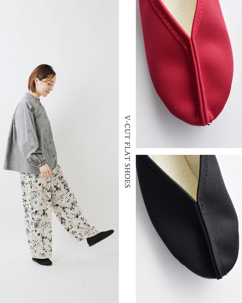 JAVERFLEX(ジャバフレックス)Vカットフラットシューズ2506030