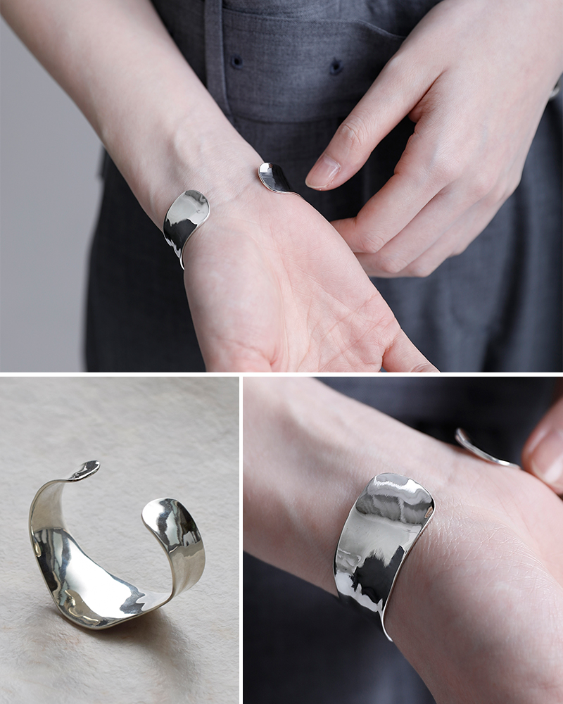 JAMIRAY(ジャミレイ)シルバー ヴァーグ バングル “VAGUE BANGLE” 254-270102