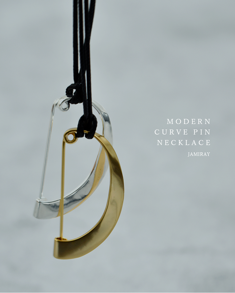 JAMIRAY(ジャミレイ)モダン カーブ ピン ネックレス “MODERN CURVE PIN NECKLACE” 254-270122