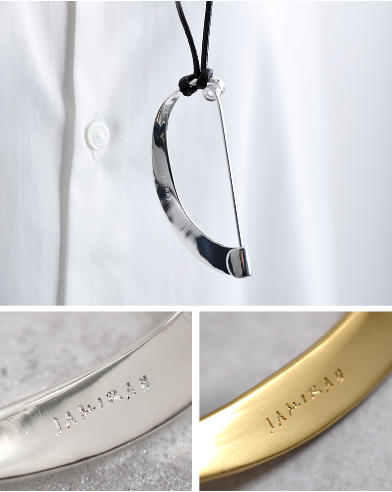 JAMIRAY(ジャミレイ)モダン カーブ ピン ネックレス “MODERN CURVE PIN NECKLACE” 254-270122
