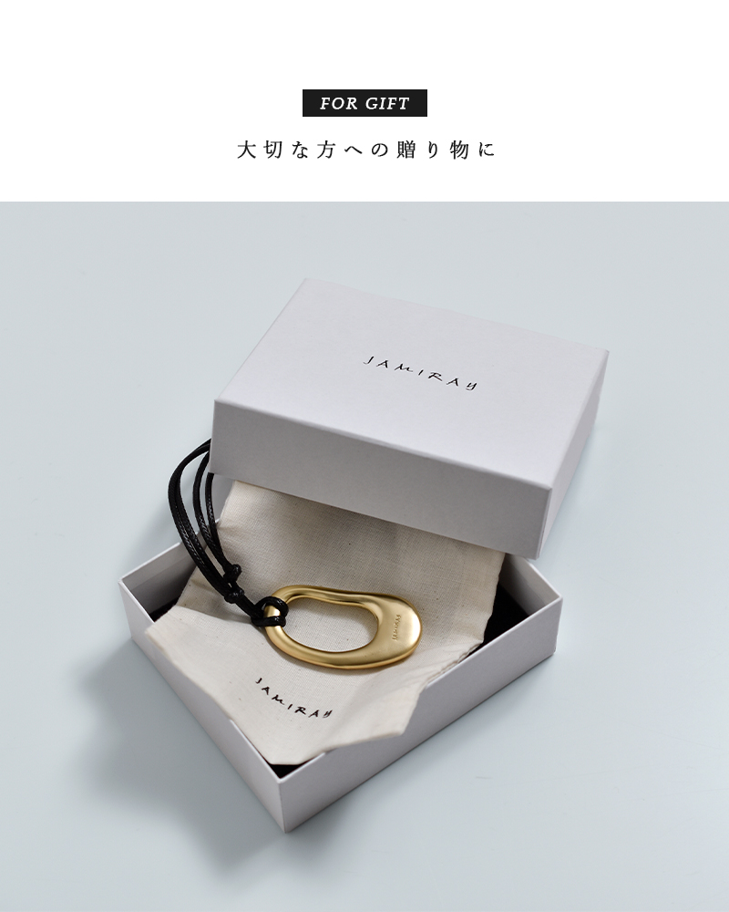 JAMIRAY(ジャミレイ)ビーンモチーフコードネックレス“BEANMOTIFCORDNECKLACE2”254-270126