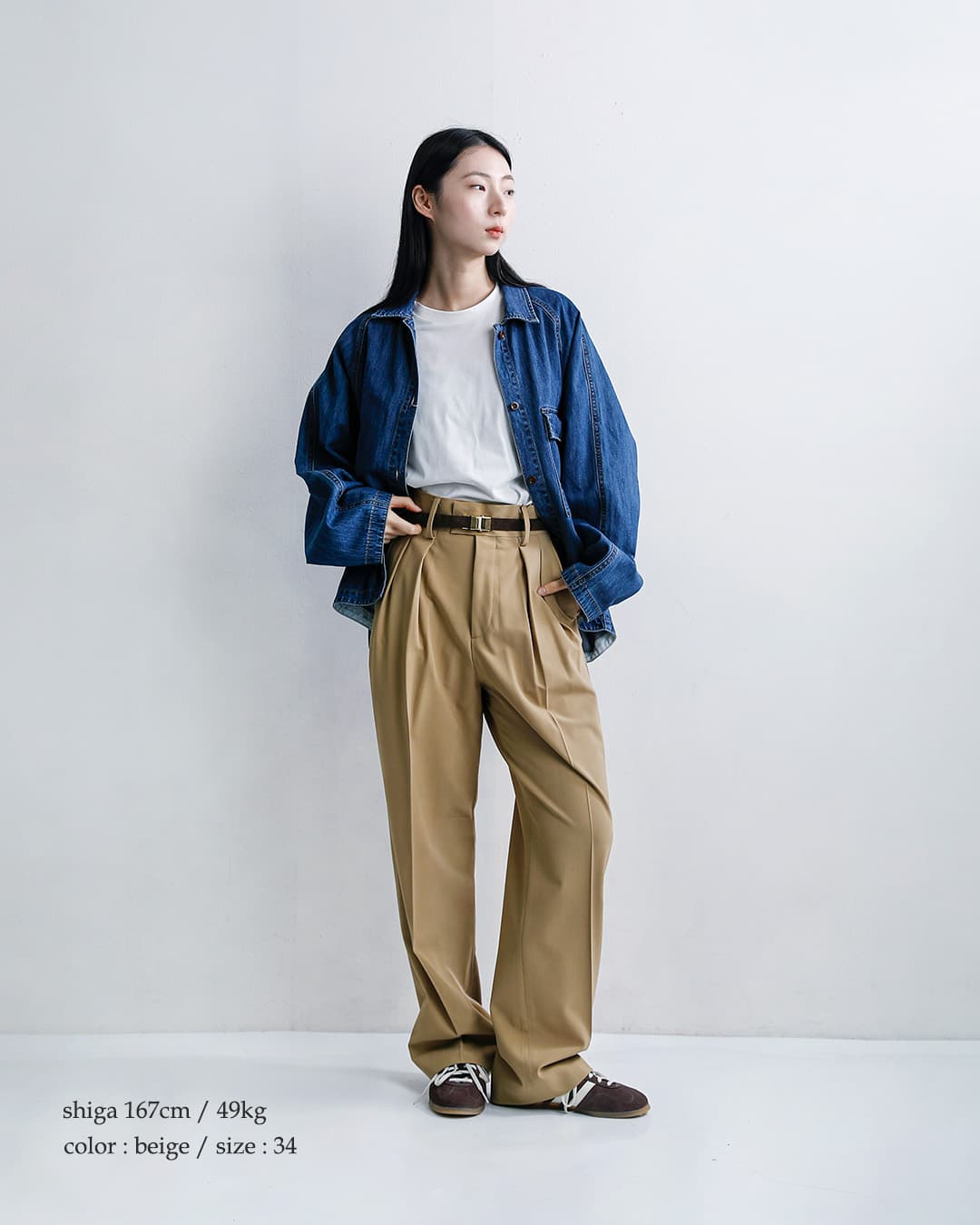 Shinzoneストレッチ トロピカル サマーウール トラウザーパンツ JOSE TROUSERS 25mmspa05