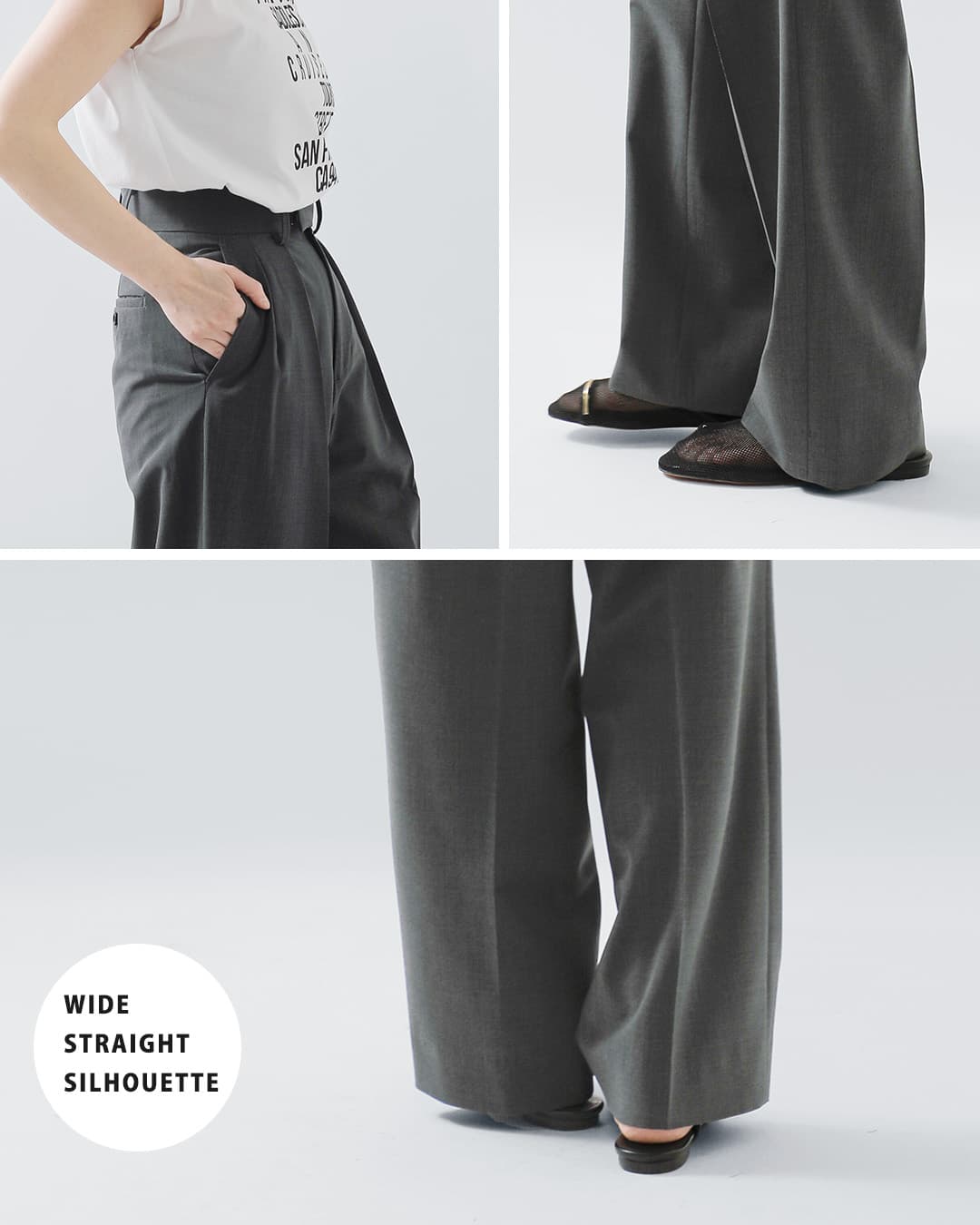 Shinzoneストレッチ トロピカル サマーウール トラウザーパンツ JOSE TROUSERS 25mmspa05