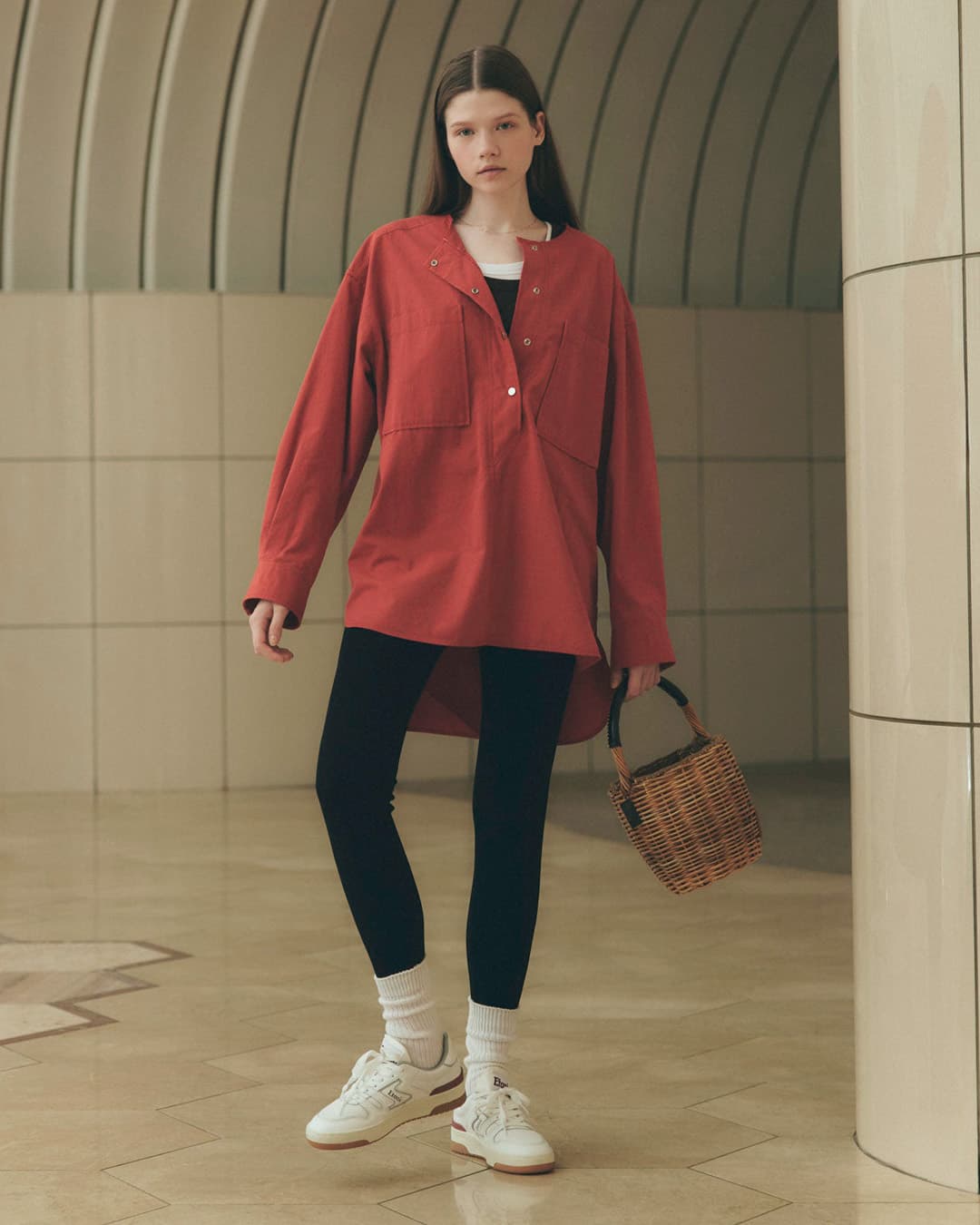 Shinzone(シンゾーン)ニットジョーゼット レギンスパンツ KNIT GEORGETTE LEGGINGS 25smspa11