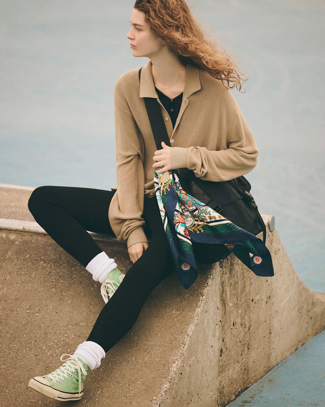Shinzone(シンゾーン)ニットジョーゼット レギンスパンツ KNIT GEORGETTE LEGGINGS 25smspa11