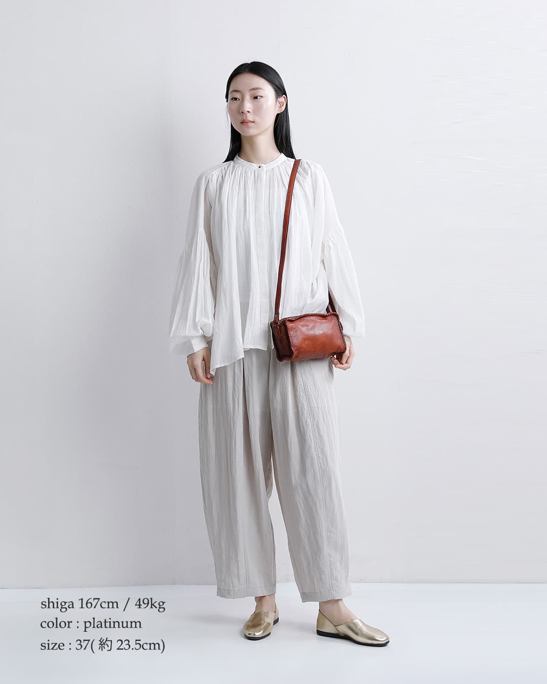 JAVERFLEX(ジャバフレックス)レザー メタリック フラットシューズ 2606028