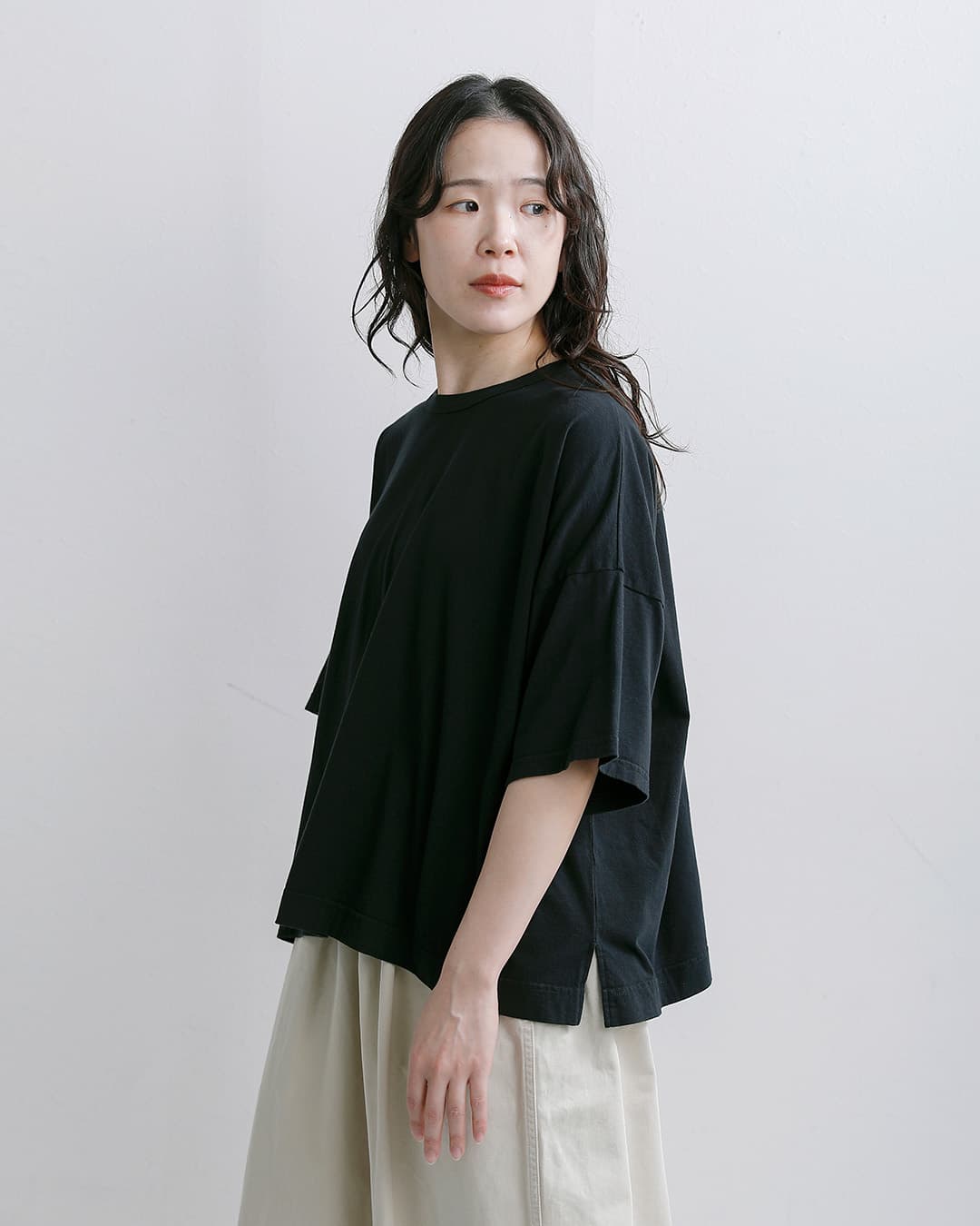 fabrique en planete terreコットン ビッグオーバー 半袖Tシャツ 261-011