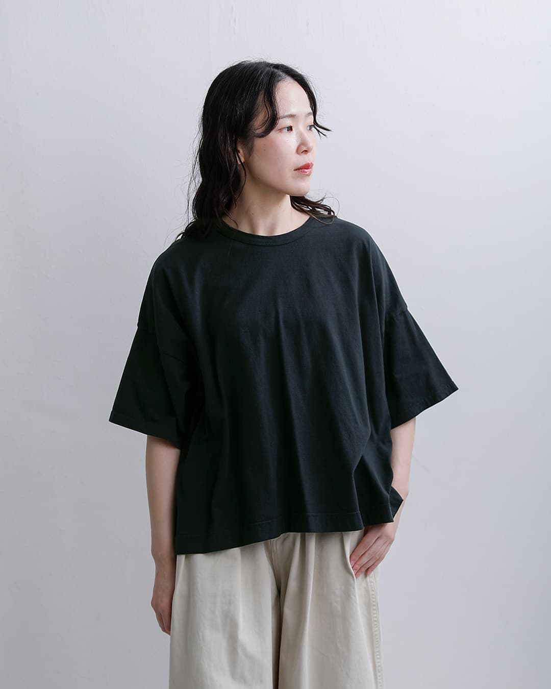 fabrique en planete terreコットン ビッグオーバー 半袖Tシャツ 261-011