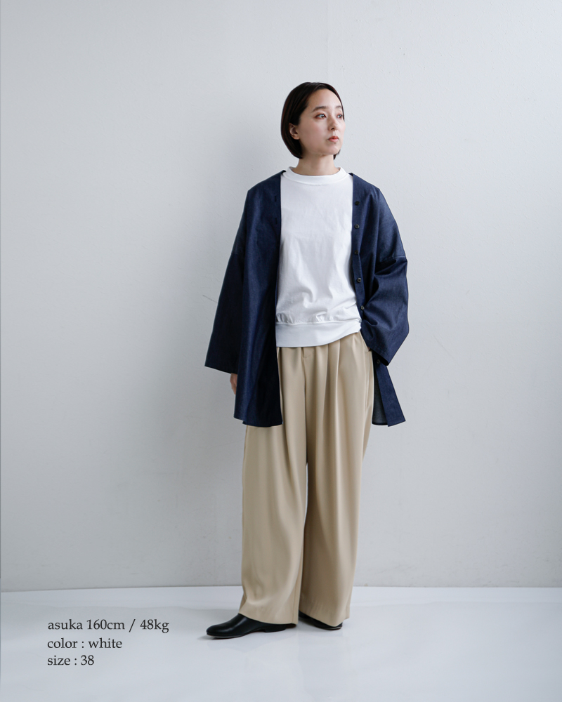 fabrique en planete terre(ファブリケ アン プラネテール)コットンオーバーサイズ長袖プルオーバー261-016