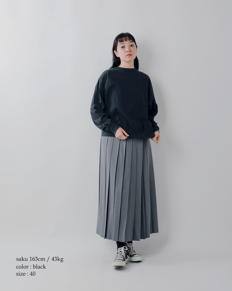 fabrique en planete terre(ファブリケ アン プラネテール)コットンオーバーサイズ長袖プルオーバー261-016