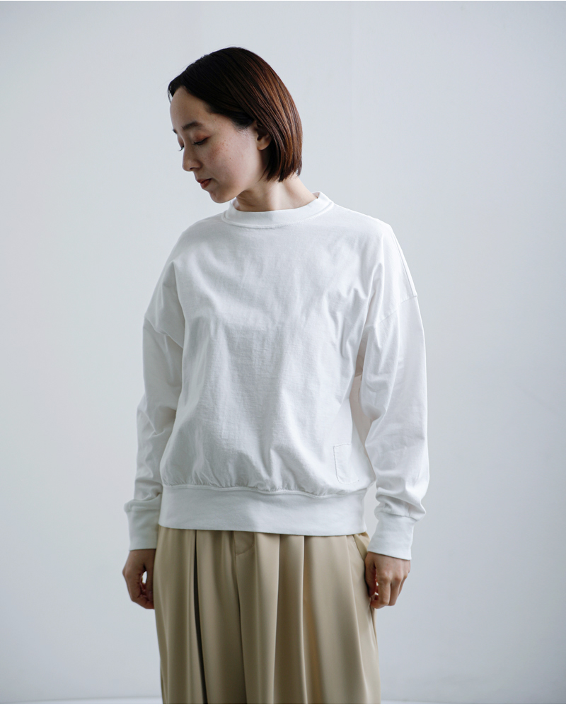 fabrique en planete terre(ファブリケ アン プラネテール)コットンオーバーサイズ長袖プルオーバー261-016