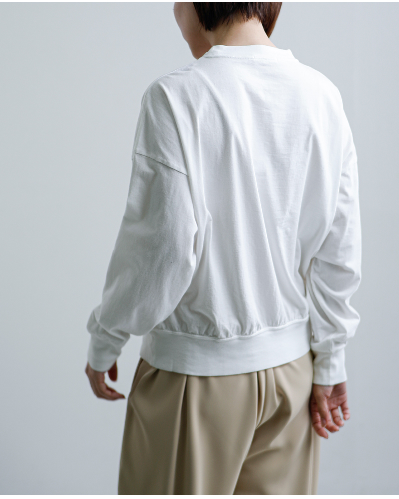 fabrique en planete terre(ファブリケ アン プラネテール)コットンオーバーサイズ長袖プルオーバー261-016