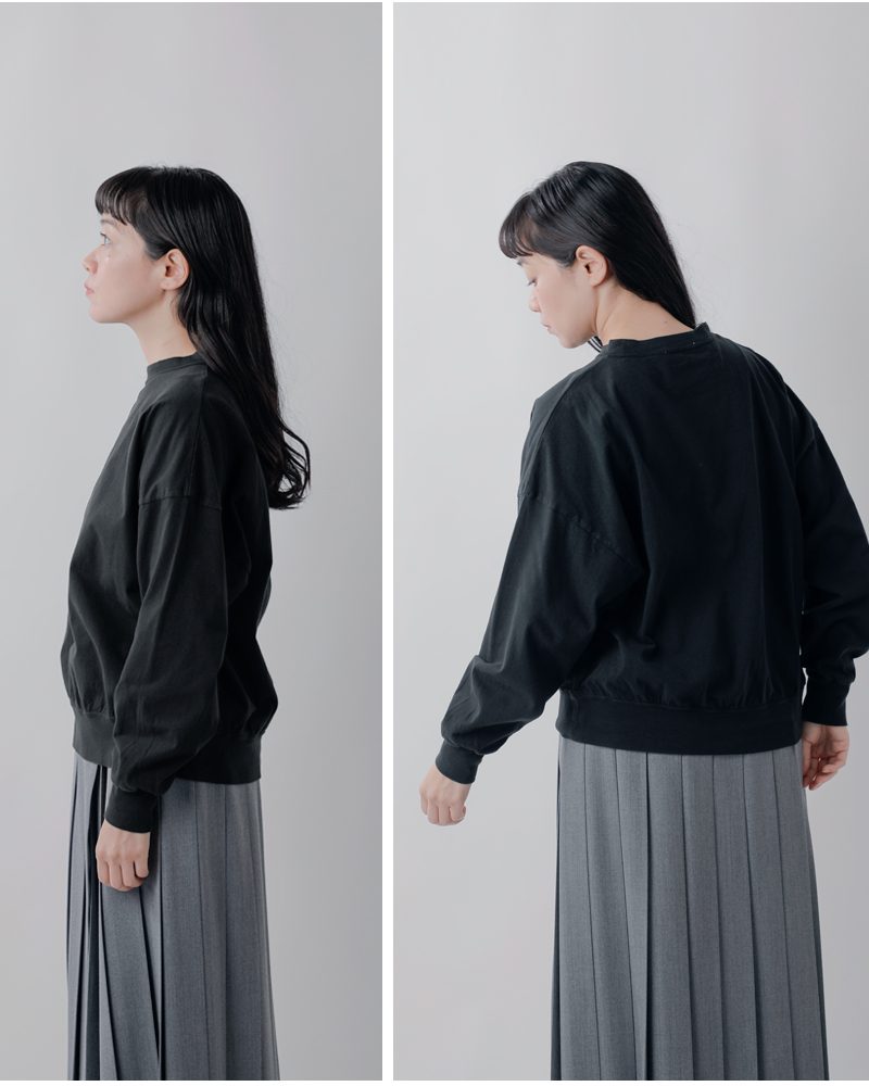 fabrique en planete terre(ファブリケ アン プラネテール)コットンオーバーサイズ長袖プルオーバー261-016