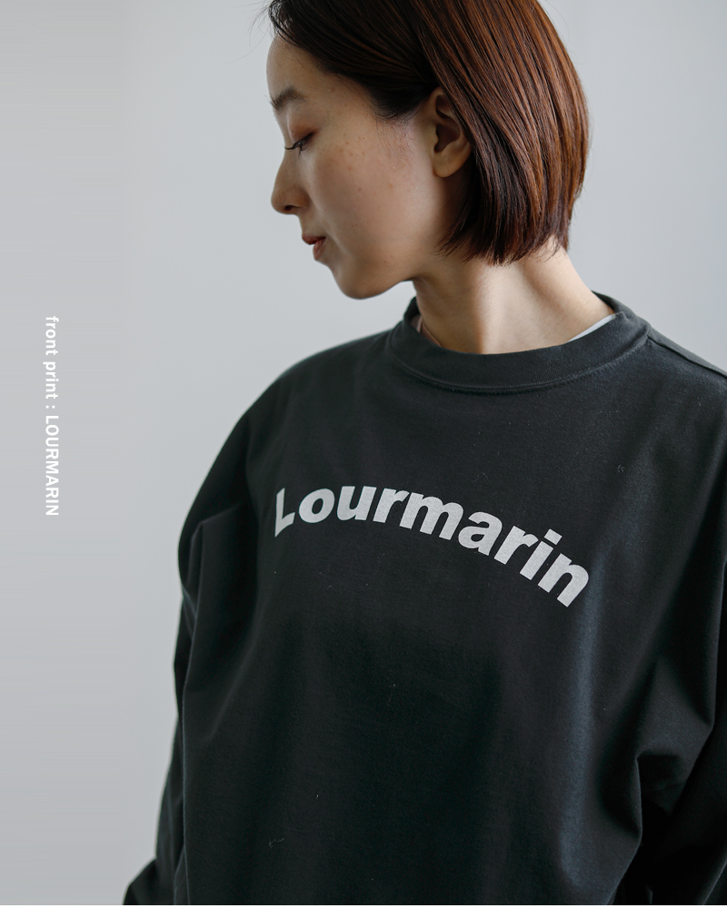 fabrique en planete terre(ファブリケ アン プラネテール)コットンプリントオーバーサイズ長袖Tシャツ261-017