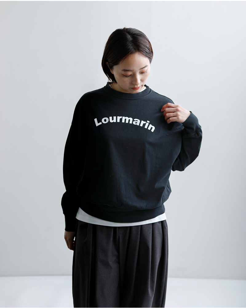 fabrique en planete terre(ファブリケ アン プラネテール)コットンプリントオーバーサイズ長袖Tシャツ261-017